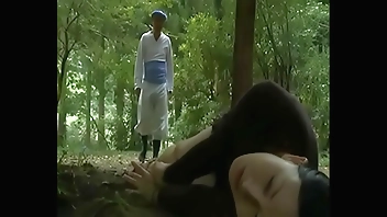 Japanese Love Story is seduced in public toilet and fucked outside