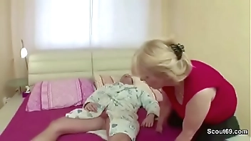 Milf Seduce Young Step-Son to Fuck her with Blowjob