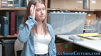 Thieving teen cumshot