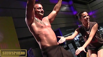 Cop stripper shows dick