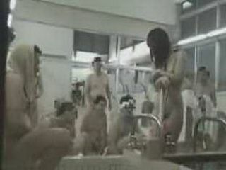 Nippon Teen Fucks in Public Bathhouse! XXX Sex Thrill with Asians Clothes Slip Off!