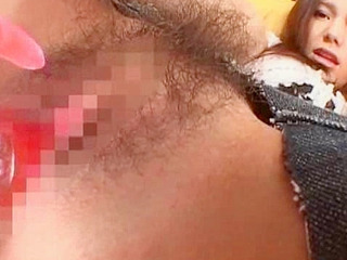 Nippon girl's hairy pussy takes his ball juice XXX Tokyo fuck