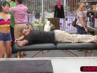 Getting a Rough Handjob from a Hot Nippon Massage Mama in a Tokyo XXX Parlor