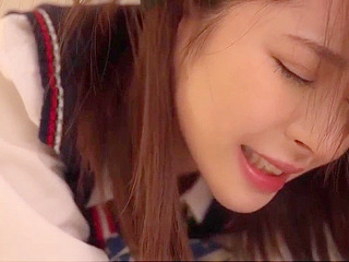 Japanese Porn Video - Nippon XXX Kana Momonogi Hairy Brunette Teen Threesome with Stockings